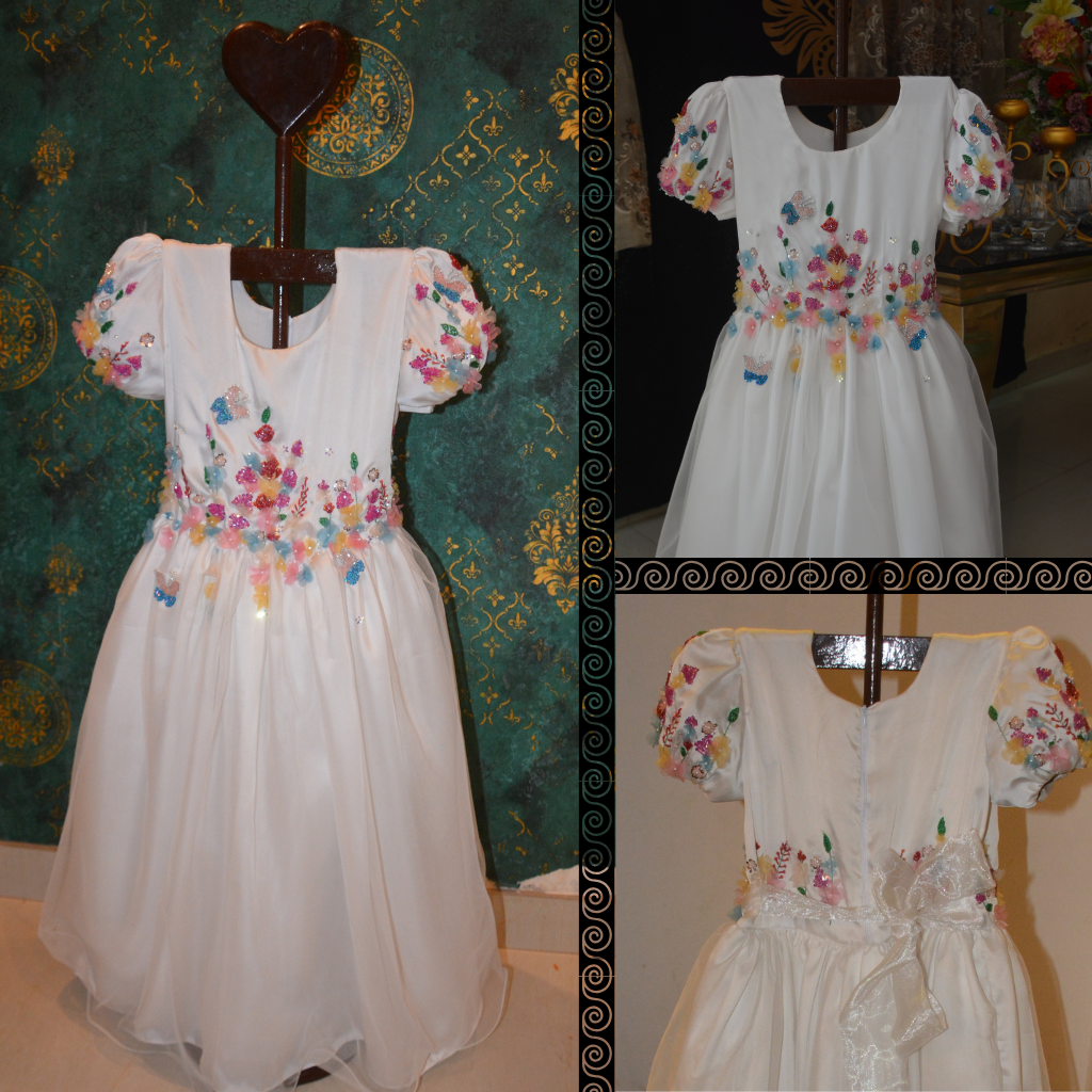 3D Floral Frock - Image 3